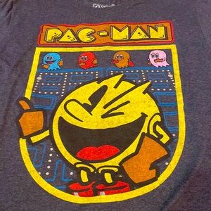 PAC Man gray t shirt mens xl